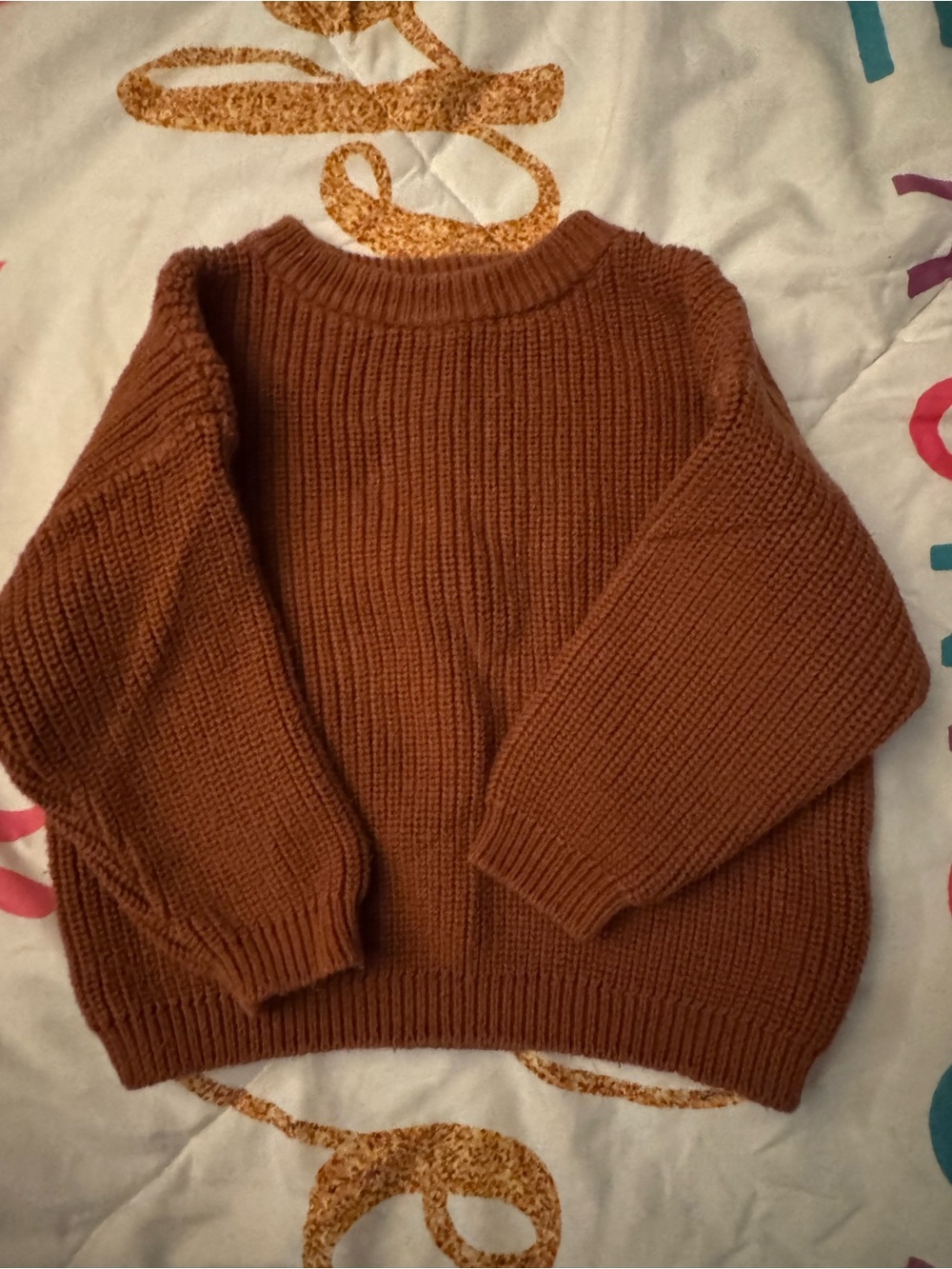 Cozy Women's Rust Knit Sweater